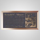 Fisherman Bronze Plaque