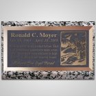 Fisherman Bronze Plaque