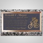 Biker Bronze Plaque