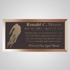 Street Bike Bronze Plaque