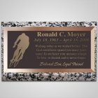 Street Bike Bronze Plaque