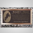 Bike Jump Bronze Plaque