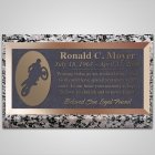 Bike Jump Bronze Plaque