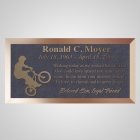 Wheelie Bronze Plaque