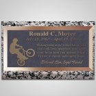 Wheelie Bronze Plaque