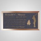 Up To Bat Bronze Plaque