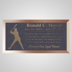 Homerun Bronze Plaque