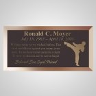 Karate Bronze Plaque