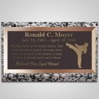 Karate Bronze Plaque