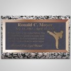 Karate Bronze Plaque