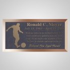 Goal Bronze Plaque