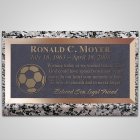 Soccer Ball Bronze Plaque