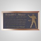 Football Bronze Plaque