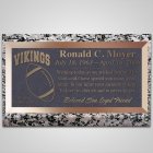 Football Fan Bronze Plaque