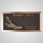 Snowboarder Bronze Plaque