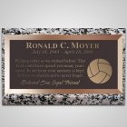 Volleyball Bronze Plaque