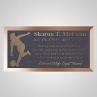Woman Bowler Bronze Plaque