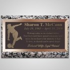Woman Bowler Bronze Plaque