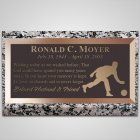 Man Bowler Bronze Plaque