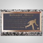 Man Bowler Bronze Plaque