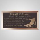 Ski Guy Bronze Plaque