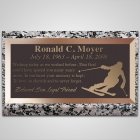 Ski Guy Bronze Plaque