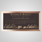 Buffalo Range Bronze Plaque