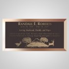 Running Deer Bronze Plaque