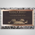 Running Deer Bronze Plaque