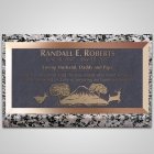 Running Deer Bronze Plaque