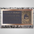 Grasslands Bronze Plaque