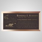 Marching Bears Bronze Plaque