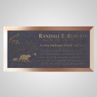 Marching Bears Bronze Plaque