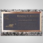 Marching Bears Bronze Plaque