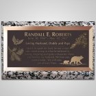 Pine Cones Bronze Plaque