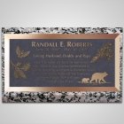 Pine Cones Bronze Plaque