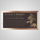 Grizzly Bear Bronze Plaque