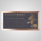 Grizzly Bear Bronze Plaque