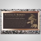 Grizzly Bear Bronze Plaque
