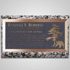 Grizzly Bear Bronze Plaque