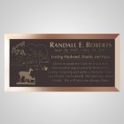 Paradise Bronze Plaque