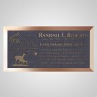 Paradise Bronze Plaque