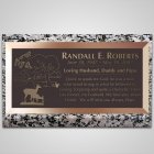 Paradise Bronze Plaque