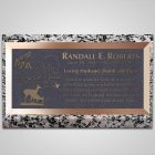 Paradise Bronze Plaque