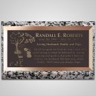 Garden Walkway Bronze Plaque