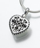 Filigree Heart Pet Cremation Jewelry I