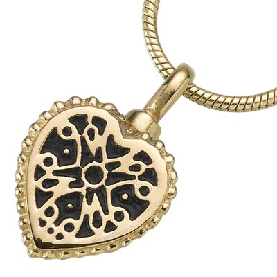 Filigree Heart Keepsake Pendant IV