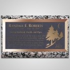 Red Fox Bronze Plaque