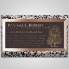 Large Oak Bronze Plaque