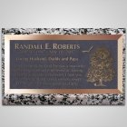 Large Oak Bronze Plaque